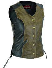 Load image into Gallery viewer, Women's Stylish Longer Body &amp;frac34; Vest - Side Laces - Two T