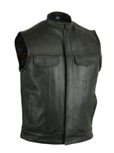 Load image into Gallery viewer, Renegade Classics Pick Black Motorcycle Vest with Smart Access Pockets