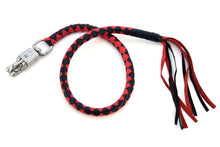 Load image into Gallery viewer, GBW23 Leather Biker Whip-Red/Black