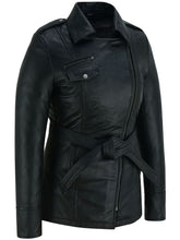 Load image into Gallery viewer, Dark Siren Women's Leather Jacket Black
