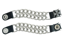 Load image into Gallery viewer, PKV142D Vest Extender - Iron Cross with Silver Glitter