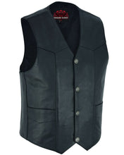Load image into Gallery viewer, Men's Single Back Panel motorcycle vest
