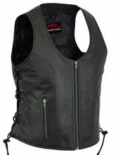 Load image into Gallery viewer, Women's Stylish Open Neck Side Lace Zipper Front Vest