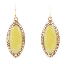 Load image into Gallery viewer, Palios Green Jade Drop Earrings
