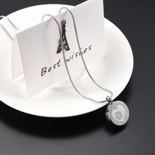 Load image into Gallery viewer, Paw Print In Heart Cremation Urn Necklace