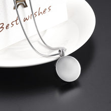 Load image into Gallery viewer, Paw Print In Heart Cremation Urn Necklace