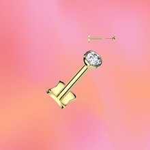 Load image into Gallery viewer, Single Diamond Flat Back