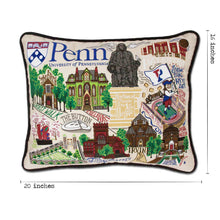 Load image into Gallery viewer, Pennsylvania, University of Collegiate Embroidered Pillow by CatStudio