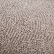 Load image into Gallery viewer, DaDa Bedding Taupe Beige Sand Dollar Floral Quilted Cotton Pillow Sham - 1-Piece  (JHW585)