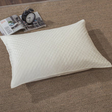 Load image into Gallery viewer, DaDa Bedding Dreamy Soft Velvet Ivory White Velour Quilted King Pillow Sham,  20” x 36” (JHW861)