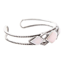 Load image into Gallery viewer, Pink Opal and Sterling Silver Cuff Bracelet