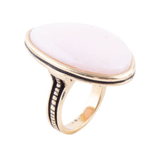 Load image into Gallery viewer, Pink Opal Golden Statement Ring