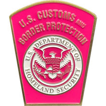 Load image into Gallery viewer, BL15-009 CBP Pink Border Patrol Field Operations Air and Marine Challenge Coin Breast Cancer Cancer Awareness