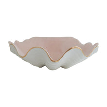 Load image into Gallery viewer, Clam Shell Bowl with 22K Gold Accent