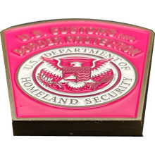 Load image into Gallery viewer, BL15-009 CBP Pink Border Patrol Field Operations Air and Marine Challenge Coin Breast Cancer Cancer Awareness