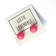 Load image into Gallery viewer, Cotton Candy Pink Ball Stud Earrings