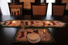 Load image into Gallery viewer, Tache Festive Hang My Stockings By the Fireplace Placemat Set of 4 (12910PM)