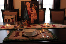Load image into Gallery viewer, Tache Festive Hang My Stockings By the Fireplace Placemat Set of 4 (12910PM)