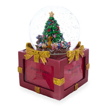 Load image into Gallery viewer, Four-Sided Picture Frame Christmas Tree Musical Water Snow Globe