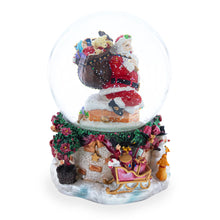 Load image into Gallery viewer, Santa's Chimney Adventure Musical Water Snow Globe