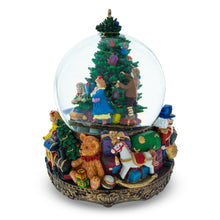 Load image into Gallery viewer, Children Decorating Tree LED Musical Water Snow Globe