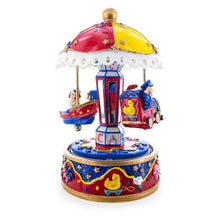 Load image into Gallery viewer, Musical Figurine with Airplane, Boat, and Train