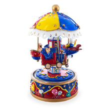 Load image into Gallery viewer, Musical Figurine with Airplane, Boat, and Train