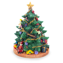 Load image into Gallery viewer, Tabletop Tree Spinning Musical Christmas Figurine