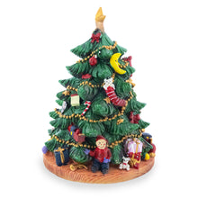Load image into Gallery viewer, Tabletop Tree Spinning Musical Christmas Figurine