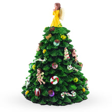 Load image into Gallery viewer, Wind-up Spinning Musical Christmas Tree with Angel Topper