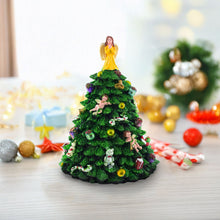 Load image into Gallery viewer, Wind-up Spinning Musical Christmas Tree with Angel Topper