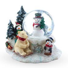 Load image into Gallery viewer, Snowman, Polar Bear and Penguins Mini Water Snow Globe