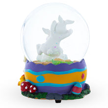 Load image into Gallery viewer, Bunnies Decorating Easter Eggs Musical Water Snow Globe
