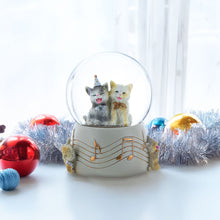 Load image into Gallery viewer, Cats Party Musical Water Snow Globe