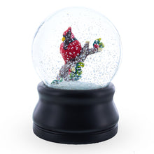 Load image into Gallery viewer, Red Cardinal on a Branch Musical Water Snow Globe