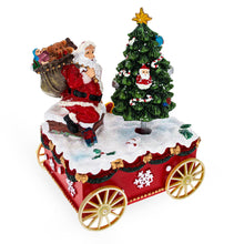 Load image into Gallery viewer, Spinning Christmas Tree Musical Box on Wheels