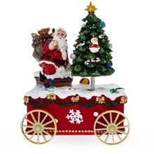 Load image into Gallery viewer, Spinning Christmas Tree Musical Box on Wheels