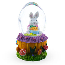 Load image into Gallery viewer, Bunny and Carrots Basket Water Globe