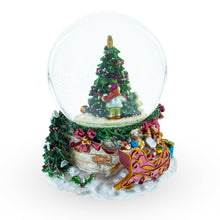 Load image into Gallery viewer, Joyful Children Adorning Christmas Tree: Musical Water Snow Globe