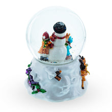 Load image into Gallery viewer, Snowman Embrace Musical Water Snow Globe