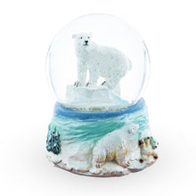 Load image into Gallery viewer, Polar Bears in Serenity Mini Water Snow Globe