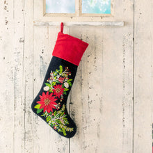 Load image into Gallery viewer, Gorgeous Embroidered Poinsettia Stocking