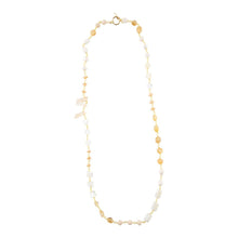 Load image into Gallery viewer, Precious White Pearl and Crystal Necklace