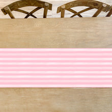 Load image into Gallery viewer, Pretty Pink Stripe Table Runner