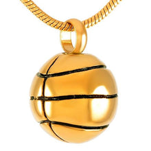 Load image into Gallery viewer, Basketball Cremation Urn Necklace