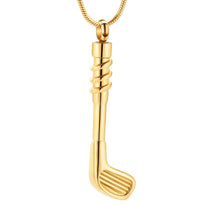Load image into Gallery viewer, Golf Club Cremation Urn Necklace