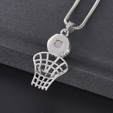 Load image into Gallery viewer, Basketball &amp; Net Cremation Urn Necklace