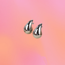 Load image into Gallery viewer, Puff Tear Drop Titanium Earrings