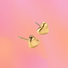 Load image into Gallery viewer, Large Puff Heart Stud