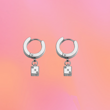 Load image into Gallery viewer, Titanium Dice Charm Earrings